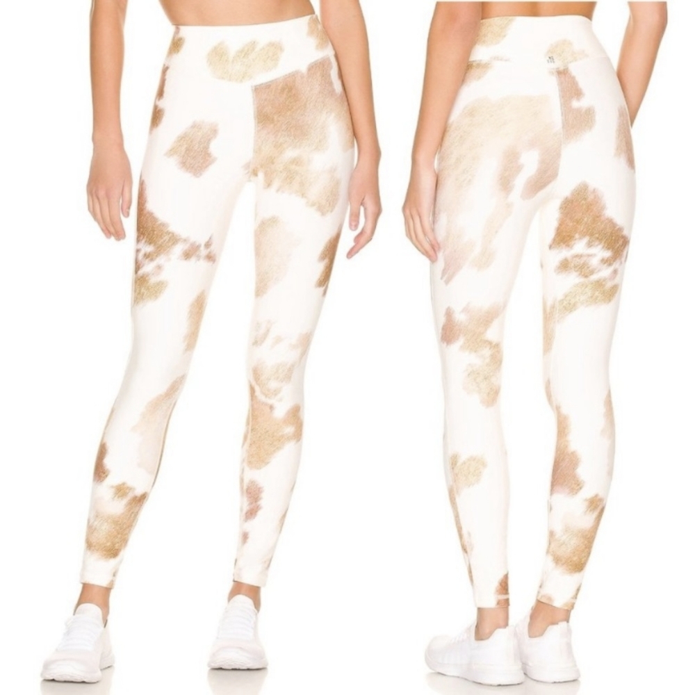 NWT WeWoreWhat V-Shape Cowhide Leggings